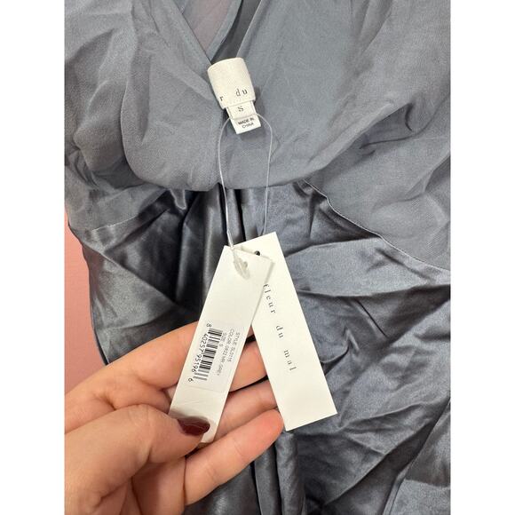 Fleur du mal Slip Dress in Mr. Grey Size Small - Picture 9 of 9